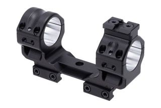 Scope mount featuring raw aluminum internals for enhanced optic grip